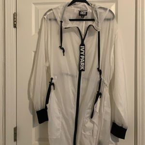 Ivy park rain parka clear